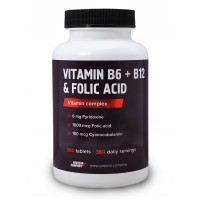 Vitamin B6 + B12 & Folic Acid (360табл)